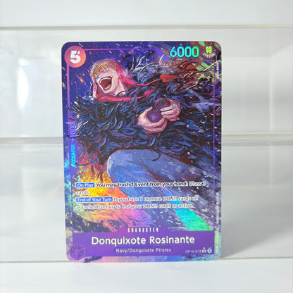Anime One Piece OPCG CHARACTER English Version Trafalgar Law Donquixote Roainante Smoker Cavendish Kuzan Collection Proxy Cards