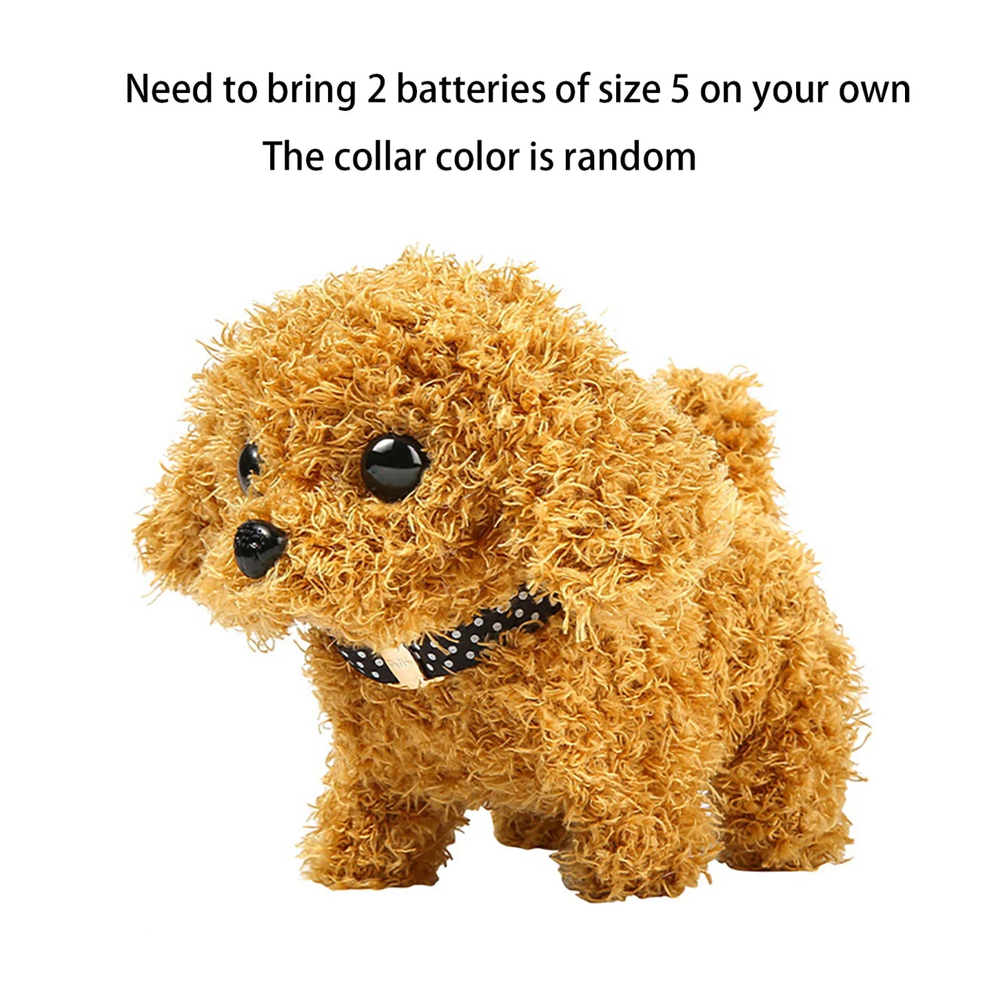 Simulated plush electronic dog, robotic dog, electronic pet that walks and barks, electric puppy toy, holiday gift