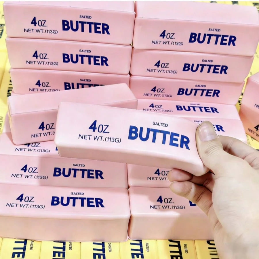 1PC Slow Rising Butter Stick Squishy Toy Soft Wet Elastic Squeeze Toy Portable Stress Relief Fidget Toy for Anxiety and Focus