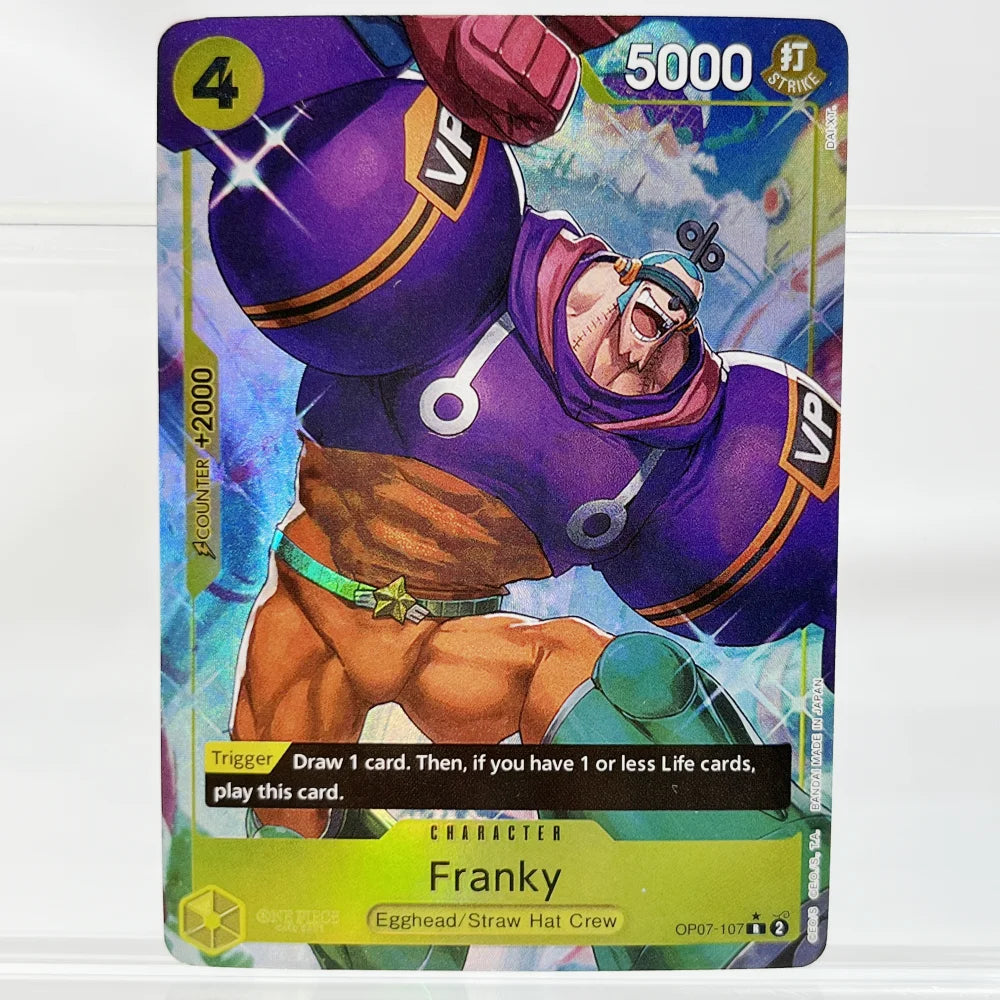 One Piece Anime OPCG Foil Card English Version Jinbe/Franky/Yamato/Jack Proxy Cards Game Anime Collection Cards Trading Card