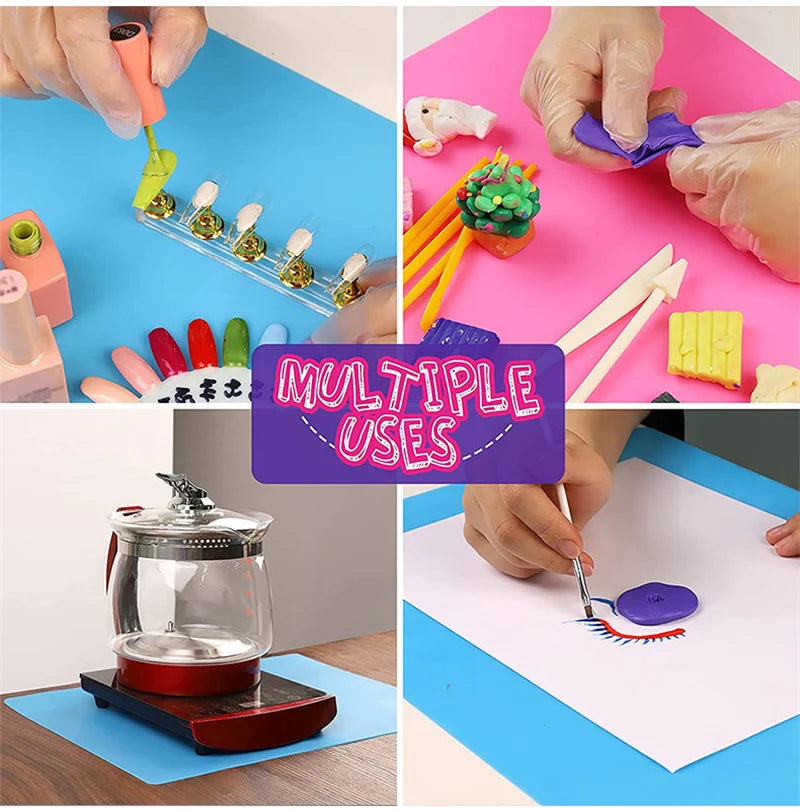 50X40/60X40cm Large Silicone Table Mat High Quality Waterproof Placemat Resin Pad for DIY Jewelry Making Accessories Baking Mat