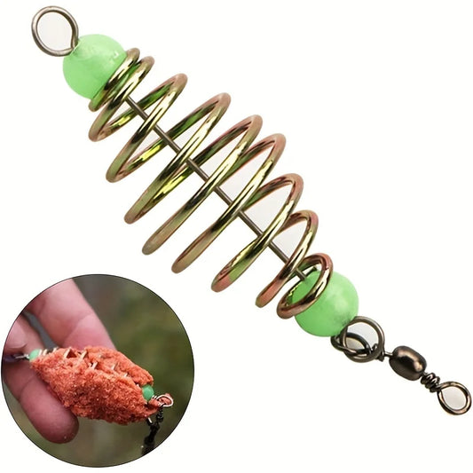 5Pcs Spring Feeder Basket Fishing Bait Trap Cage Holder Lure Bait Cage for Carp Fishing Tackle Accessories Easy Bait Loading
