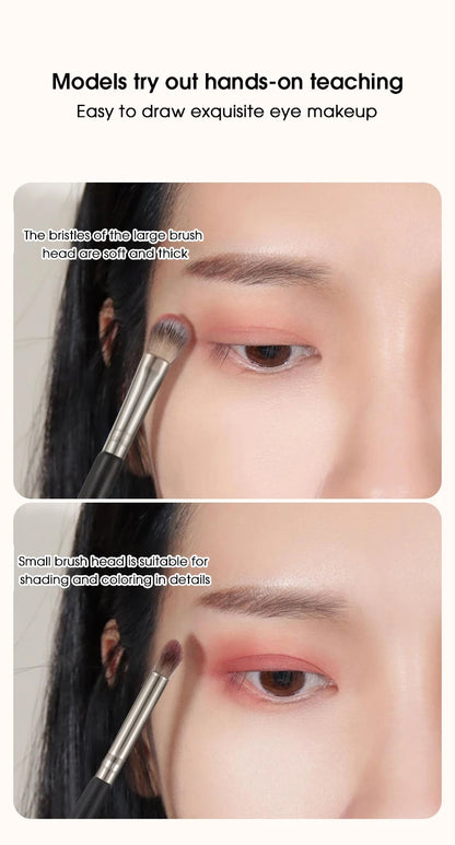 Double-headed painting eyeshadow brush novice makeup brush soft hair does not eat powder natural dizzy dye easy makeup