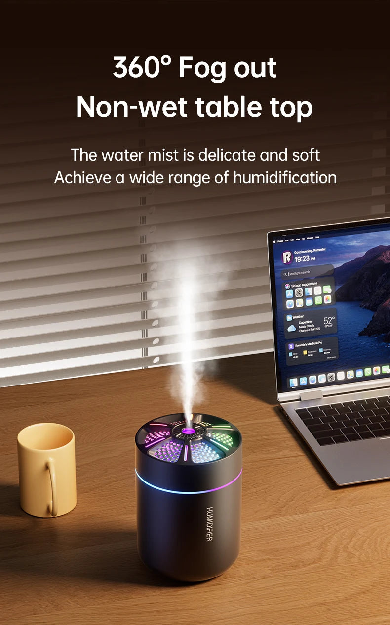 180ML mini air humidifier aromatherapy diffuser essential oil aromatherapy spray household bedroom car mounted mute humidifier