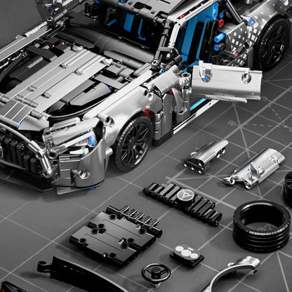 1466 PCS Racing Car Building Blocks Set, 1:14 Scale Sports Vehicle Model Kit for Adults, Toys for Boys Birthday Gifts