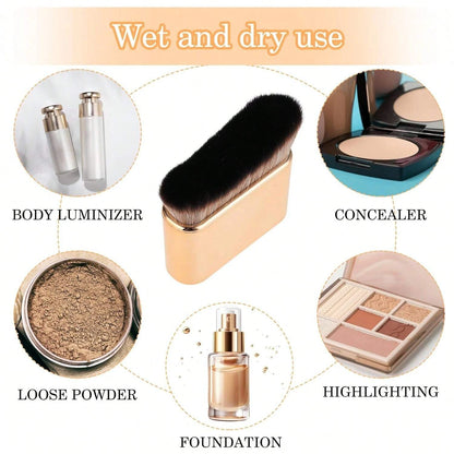 1PC Self Tan Brush Soft Body Makeup Brush Portable Self Tanning Brush Self Tanner Face Brush For Body & Leg Makeup
