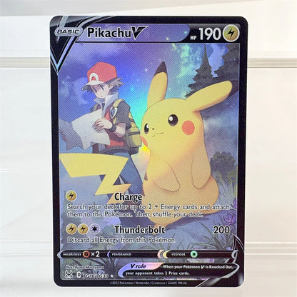 PKM Holographic High Quality Proxy Card Rayquaza Pikachu Rotom Slowking Collectibles Game Collection Anime Cards