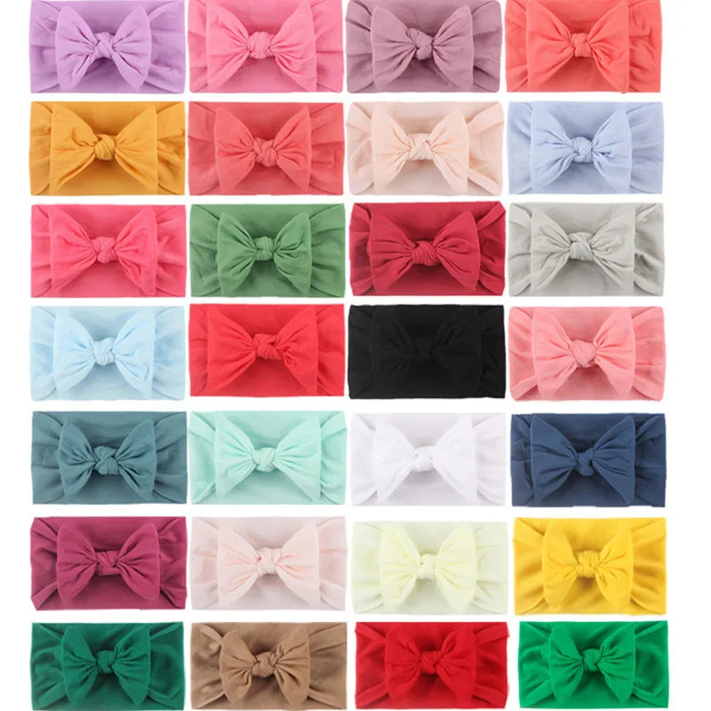 Baby Headband Girls Headwear Hair Accessory Bow Knot Bandage Infant Newborn Toddlers Clothes Kids Rabbit Ear Photo Props
