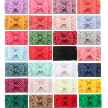 Baby Headband Girls Headwear Hair Accessory Bow Knot Bandage Infant Newborn Toddlers Clothes Kids Rabbit Ear Photo Props