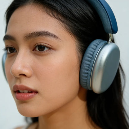 TD-20 Wireless Headphone 3D Spatial Audio Earphone Bluetooth 5.3 Headset 40mm Driver Over Ear Headphone 24H for Mobile Phone PC