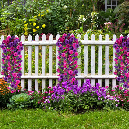 1/2Pcs Artificial Flowers Vine Morning Glory Wedding Bridal Home Room Table Festival Decor Outdoor Yard Garden Arch DIY Gift Box