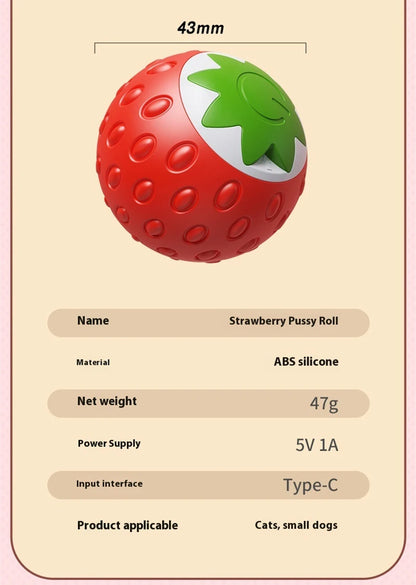 Smart Cat Toys Ball Automatic Interactive Pets Electric Rolling Teaser USB Rechargeable Kitty Moving Bouncing Ball Birthday Gift