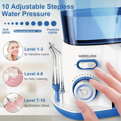 Oral Irrigator Dental Water Flosser for Teeth High Pressure Electric Dental Irrigator Water Flosser Mouth Washing Machine 800ML