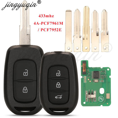 Remote Car Key 433mhz PCF7961M 4A for Renault Sandero Dacia Logan Lodgy Dokker Duster Trafic Clio4 Master3 VAUXHALL VIVARO