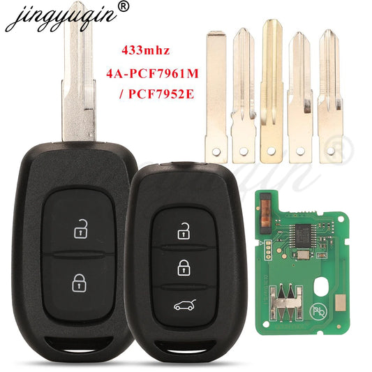Remote Car Key 433mhz PCF7961M 4A for Renault Sandero Dacia Logan Lodgy Dokker Duster Trafic Clio4 Master3 VAUXHALL VIVARO