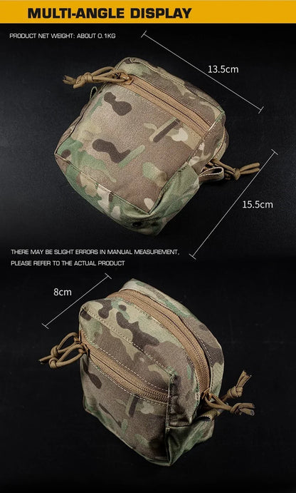 Tactical Molle Pouch Admin GP Pouches Small Utility EDC Bag for Tactical Belt and Molle Vest Storage Bag Hunting Bag