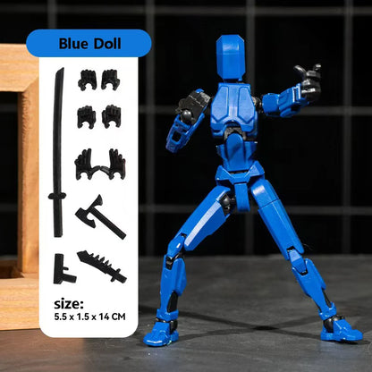 3D Multi-Jointed Movable Shapeshift Robot Joint Dog Creative Printed Mannequin Dummy Action Model Doll Toys for Children's Gifts