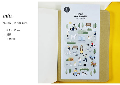 Korean Import Suatelier Travel Home Life Study Friend Stickers Scrapbooking Diy Journaling Diary Stationery Sticker School Gift