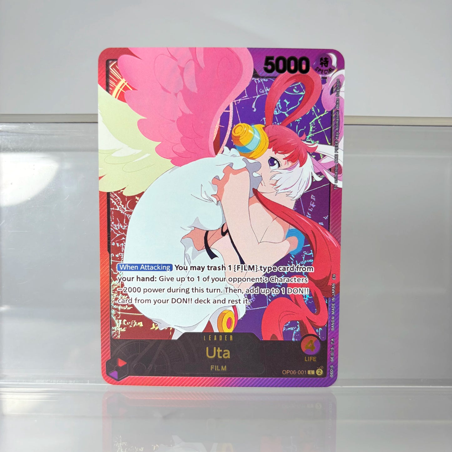 Anime One Piece Game Card English Version Holographic Gilding Jewelry Bonney/Monkey.D.  Luffy/Uta/Chopper Collection Proxy Cards