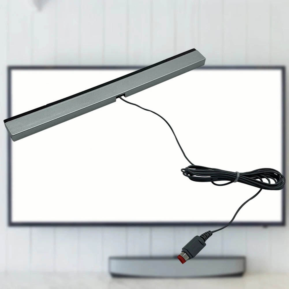 Wired Motion Sensor Receiver with Extension Cord Remote Infrared Ray IR Inductor Bar Wired Remote Sensor Bar for Nintendo Wii
