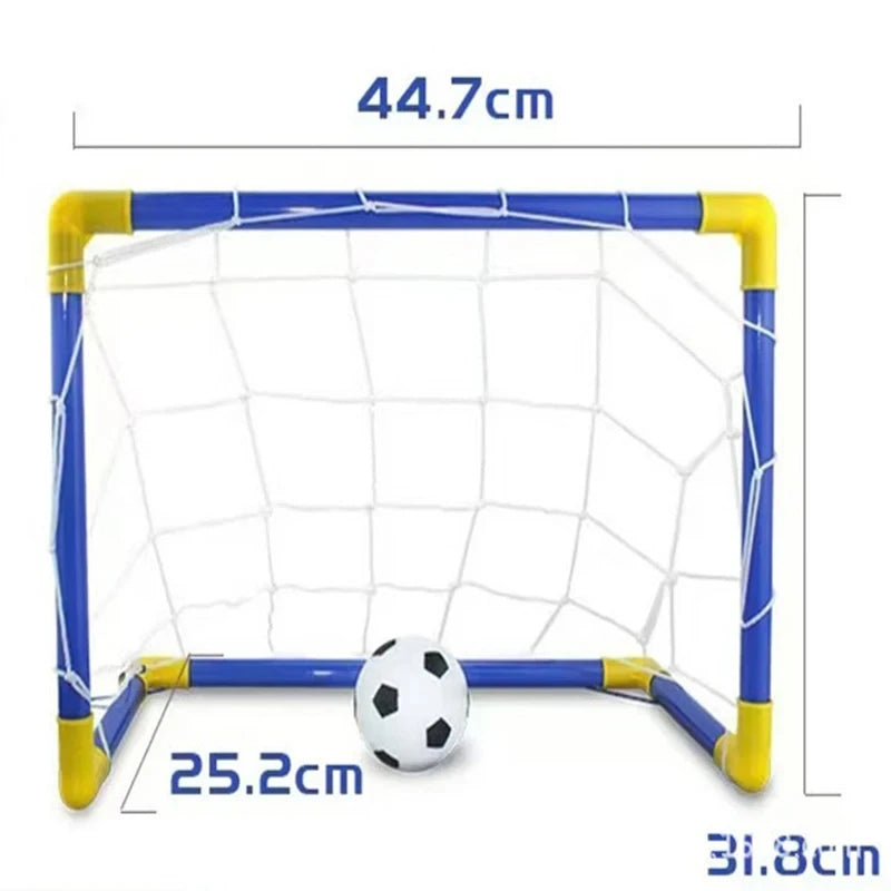 Portable Micro Soccer Goal Set, Complete Outdoor Beach Training Equipment with Net Pump Ball, Lightweight Indoor Kids Sports Toy