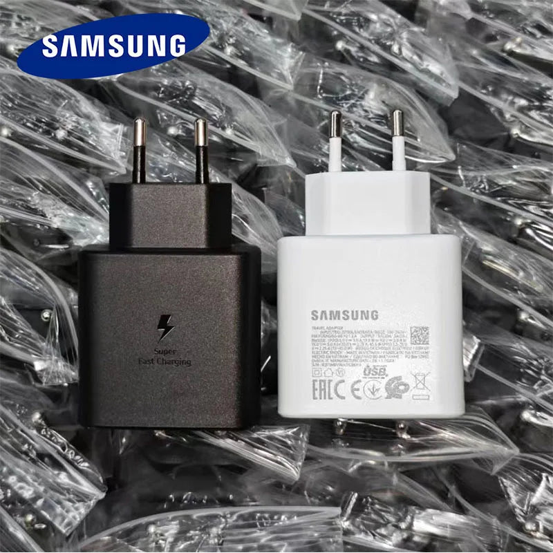 SAMSUNG Charger PD 45W Super Fast Charging Original 25W Wall Charger 5A Type C Cable Galaxy S26 S25 S24 S23 Ultra A54 A53 Note20