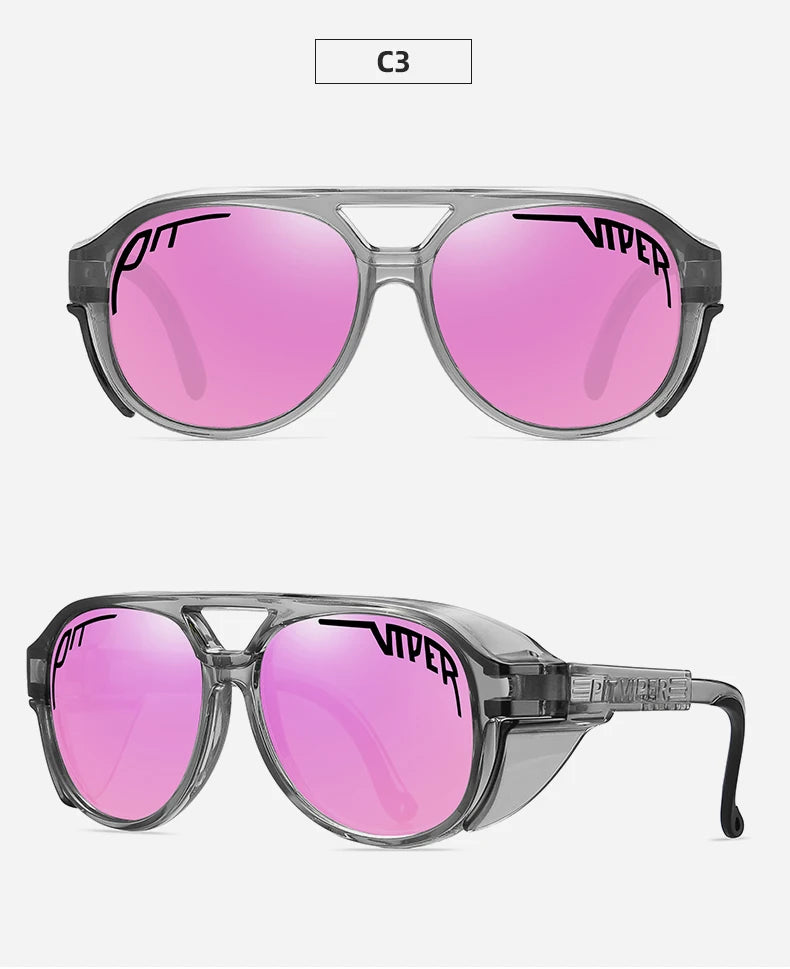 PIT VIPER Men Cycling Glasses MTB Bicycle Eyewear UV400 Road Bike Goggles Windproof Sport Women Sunglasses