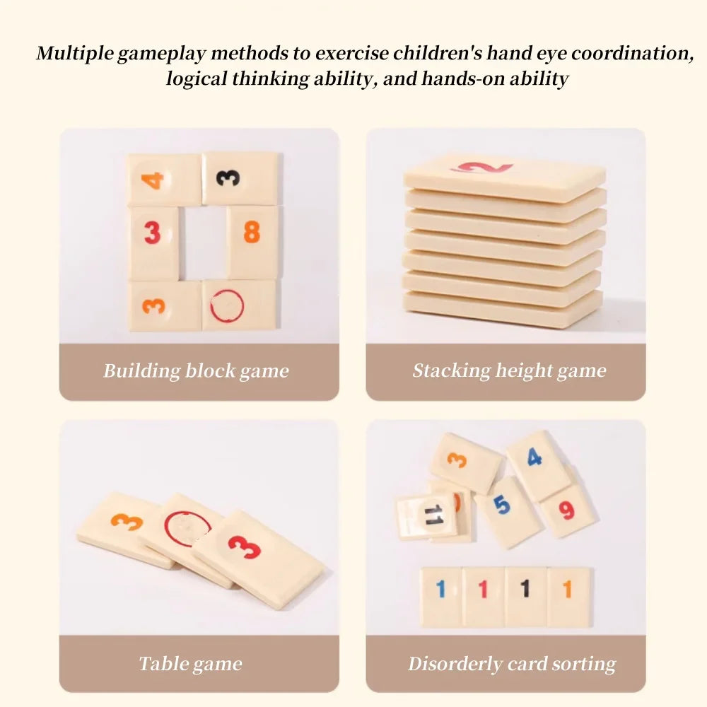 Israeli Mahjong Digital Mahjong Cards Table Game toys Leisure Gathering Multiplayer Board Games Props party game for adults
