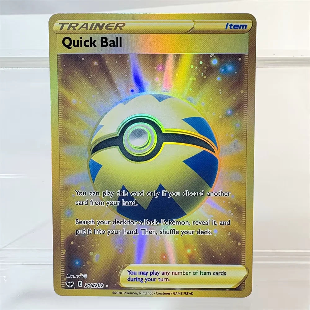 PKM Holographic High Quality Proxy Card Rayquaza Pikachu Rotom Slowking Collectibles Game Collection Anime Cards