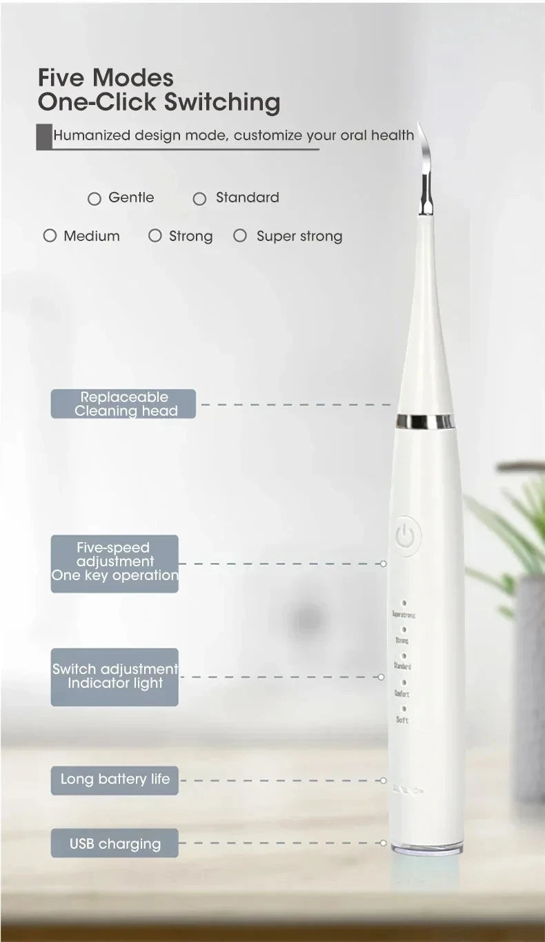 2025 Electric Toothbrush For Sound Wave Cleaning Multifunctional 3-in-1 Teeth Scaling Whitening USB Charging Oral Care