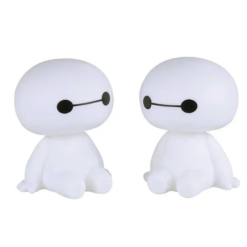 Cartoon Baymax Robot Shaking Head Figure Car Ornaments Auto Interior Decorations Big Hero Toys Ornament