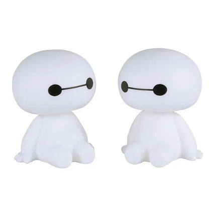Cartoon Baymax Robot Shaking Head Figure Car Ornaments Auto Interior Decorations Big Hero Toys Ornament
