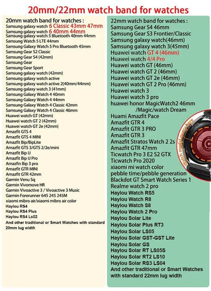 20mm 22mm Watch band Quick release Leather Strap for Samsung Galaxy Watch 3 Active2 40 44mm huawei watch gt 2 WatchBand 18 24mm