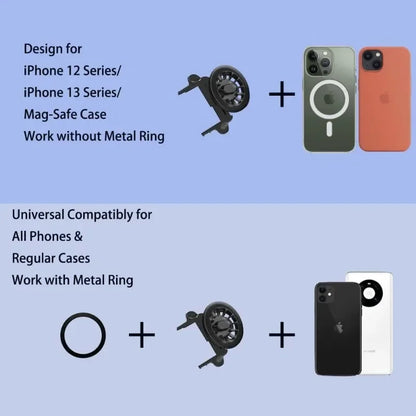 Round Air Outlet Phone Holder Car for Mercedes Benz A B C E S Class Gla Glc Gle Gls AMG W205 W213 E200W247 Magnetic Phone Stand