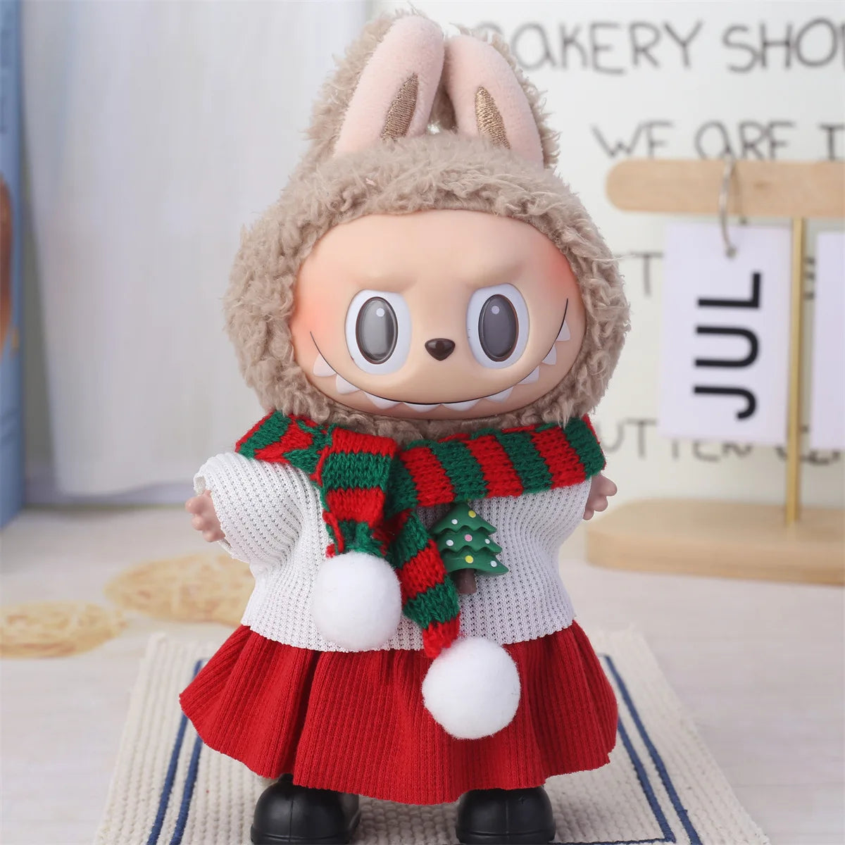 Labubu Accessories Clothes Suitable For V1 V2 V3 Labubu  Christmas Deer Set Labubu Red clothing Christmas Fashion Gift