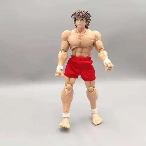kucikuji 1/12 Scale Anime Baki Hanma Oni Action Figure Real Man Assembly Model Figurine Office Desktop Decoration Ornaments