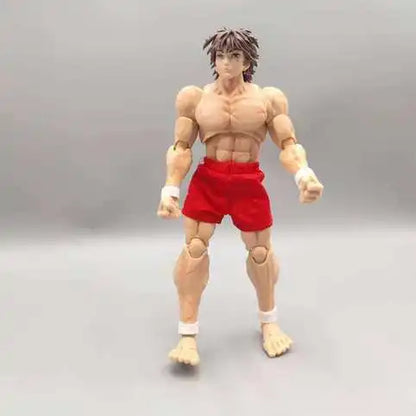 kucikuji 1/12 Scale Anime Baki Hanma Oni Action Figure Real Man Assembly Model Figurine Office Desktop Decoration Ornaments