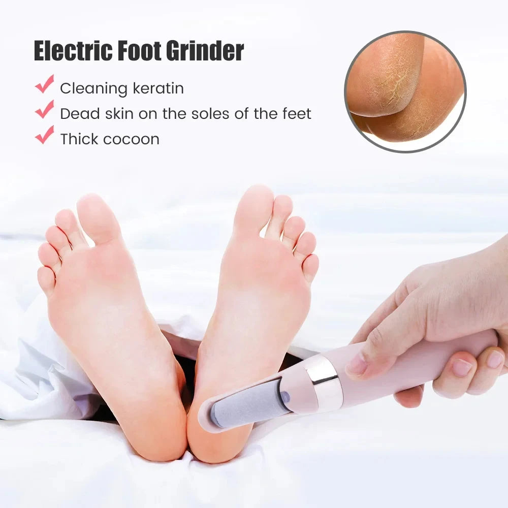 Electric Callus Remover for Feet,Rechargeable Foot Exfoliator Foot Scrubber Pedicure Tools,Removes Dry Skin for Smoother Feet