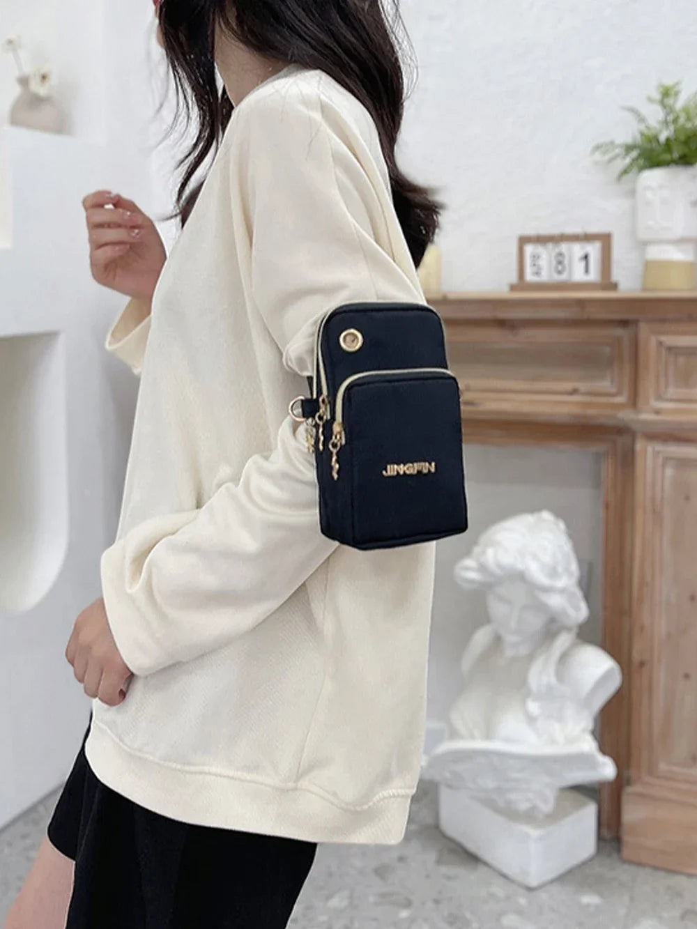 2025 New Women's Slant Mini Bag, Mobile Phone Bag, Fashion Mom Money Bag