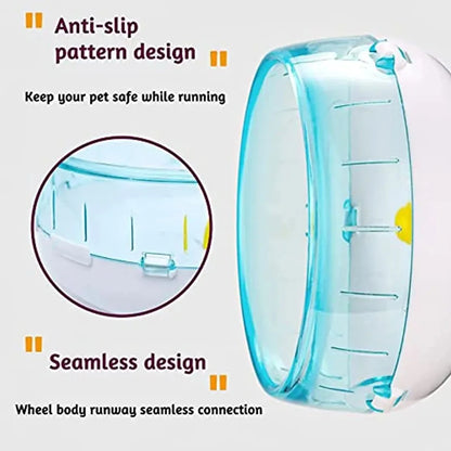 Hamster Wheel Running Disc Toy Sport Running Silent Transparent Small Pet Rotatory Jogging Wheel Toys Pet Hamster Cage Supplies