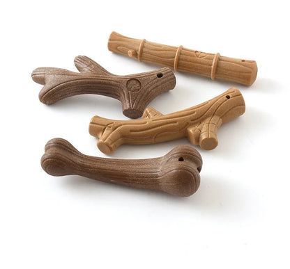 New Pet Teeth Grinding Toy Dog Interactive Bone Training Toy Bamboo Cleaning Teeth Fixing Wear Resistant Pet Products