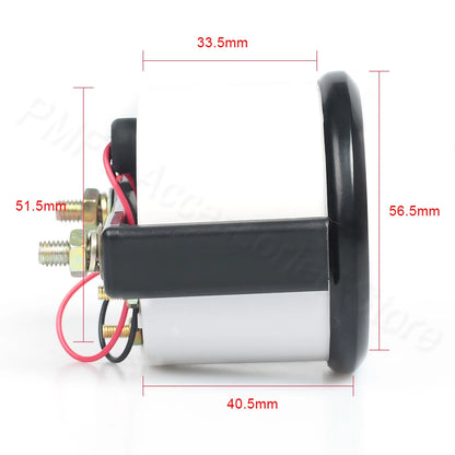 Vehicle Meter 12V Automobile Car Gauge 2" 52mm Water Temp Oil Temp Oil Press Fuel Volts Oil press kg Ammeter Gauge Black Shell