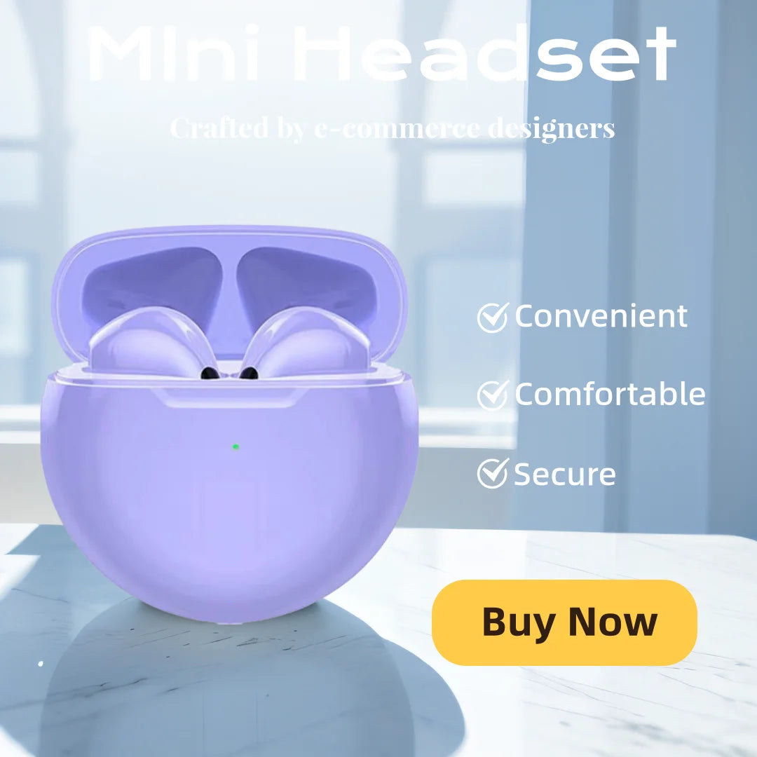 Mini Bluetooth Headset Wireless Portable Earpiece Handsfree Communication Earphones with Microphone for Mobile Phone Headphoens