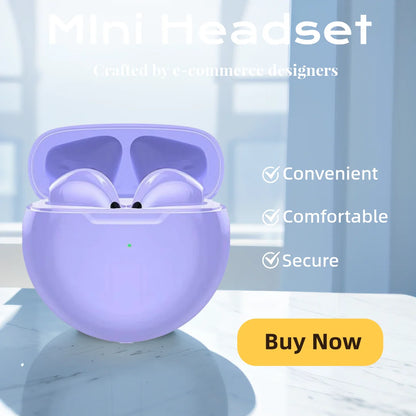 Mini Bluetooth Headset Wireless Portable Earpiece Handsfree Communication Earphones with Microphone for Mobile Phone Headphoens