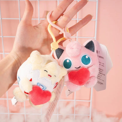 Pokemon Jigglypuff Charmander Gengar Squirtle Mimikyu Kawaii Plush Stuffed Toy Keychain Backpack Pendant Keyring Birthday Gifts