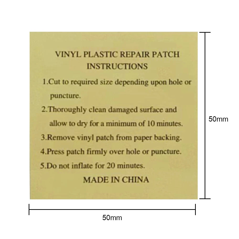 10-100pcs Pool Liner Repair Kit Underwater Repair Kit Sturdy Waterproof Air Mattress Patch Self Adhesive Pvc Inflatable Repair P