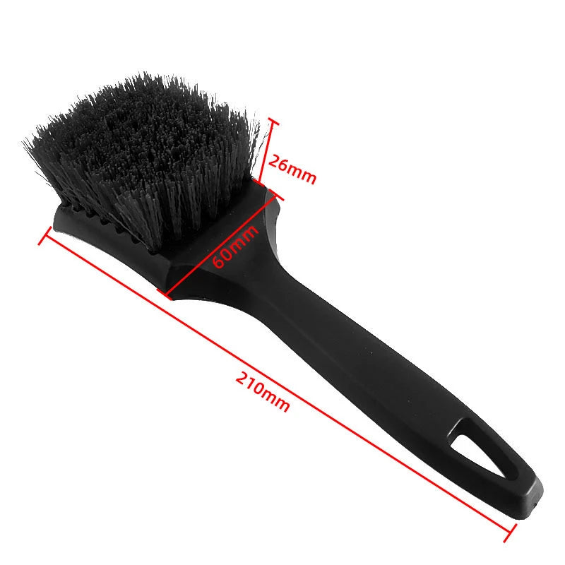 Car Tire Rim Brush Wheel Hub Cleaning Brushes Tire Brush Hard Bristle Brush Universal Auto Wheel Tire Washing Tool Accessories