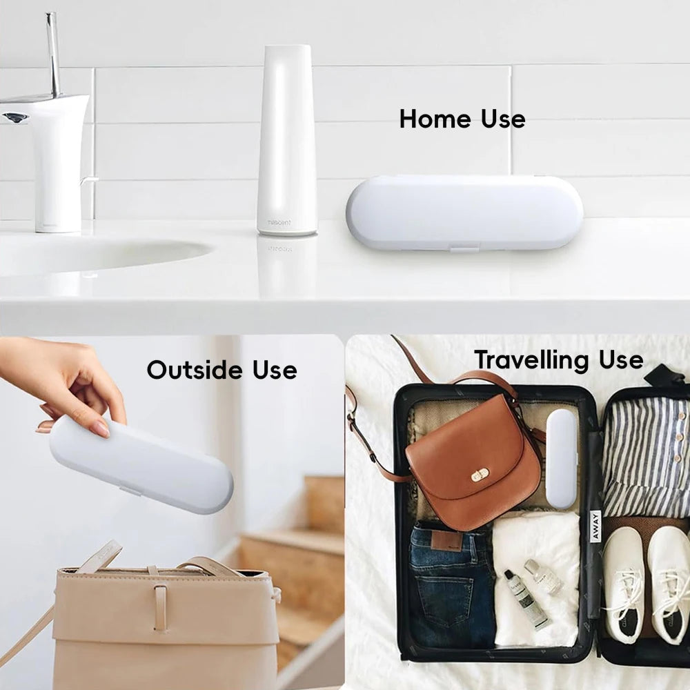 Electric Toothbrush Travel Case, Portable Toothbrush Protective Storage Box Compatible with Oral B & Philips Electric Toothbrush