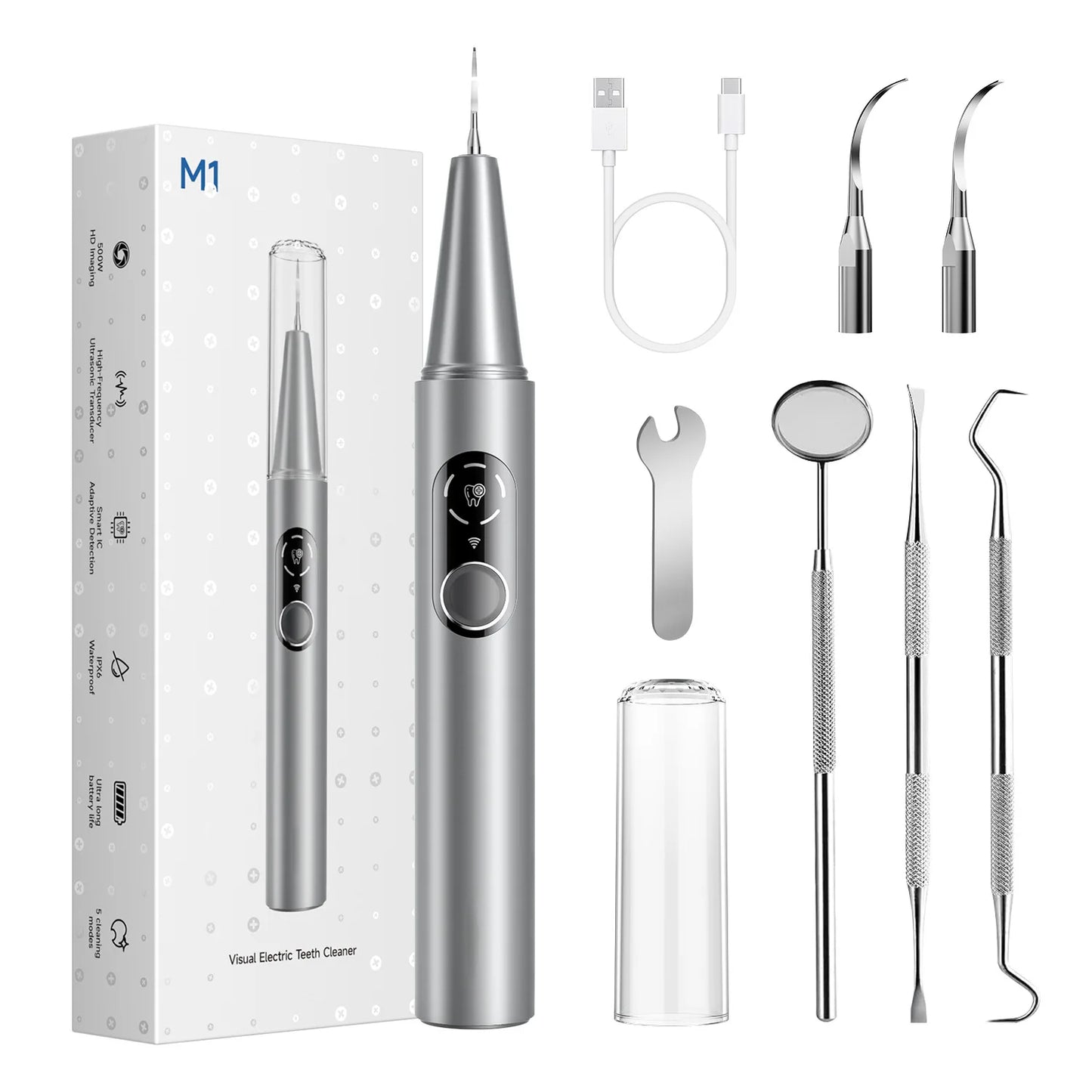 HOMEFISH Home Dental Cleaning Device Professional Tool for Removing Tartar Plaque And Calculus with Visual Technology
