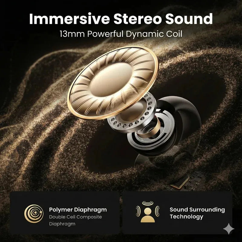 Active Noise Cancelling Wireless Headphones with Immersive Sound Ultra-Low Latency Effortless Wireless Charging for Gym running